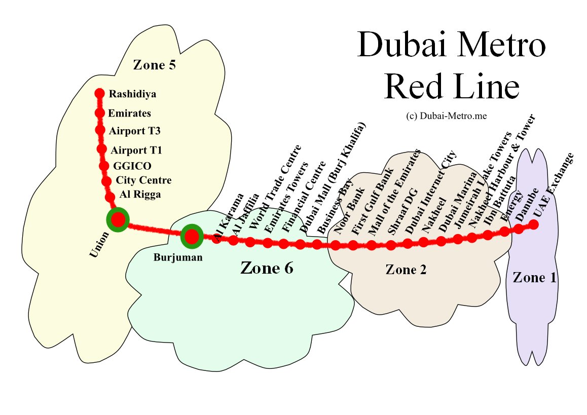 Dubai Metro Red Line Map Schedule Routes Stations Whi - vrogue.co