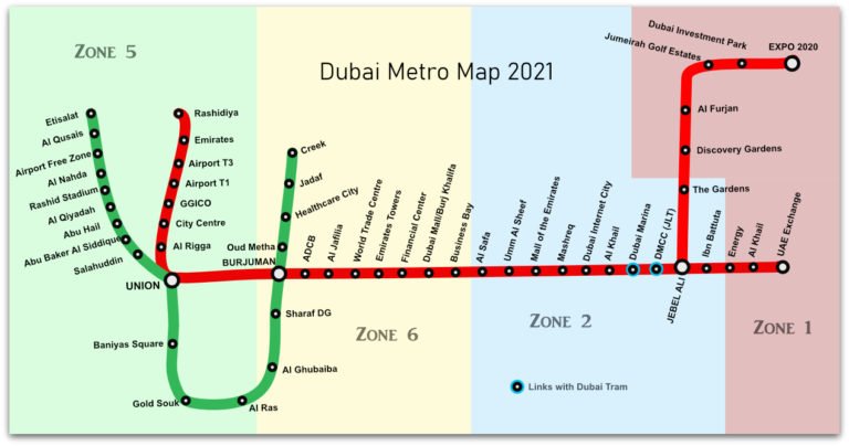 Dubai Metro Map