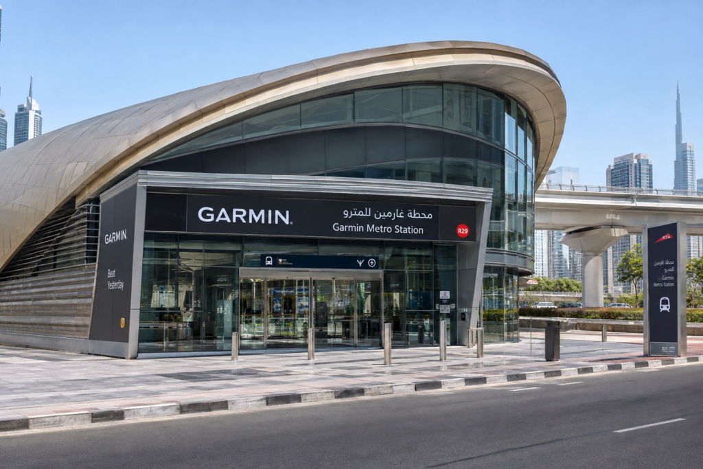 Garmin Metro Station AI Image Dubai