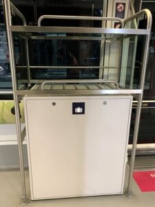 Luggage are on Dubai Tram